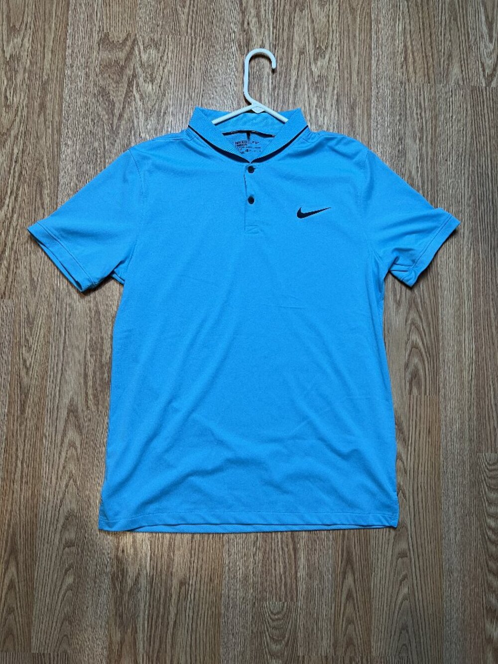 Nike Mens Transition Dry Heather Golf Polo Blue Size Medium